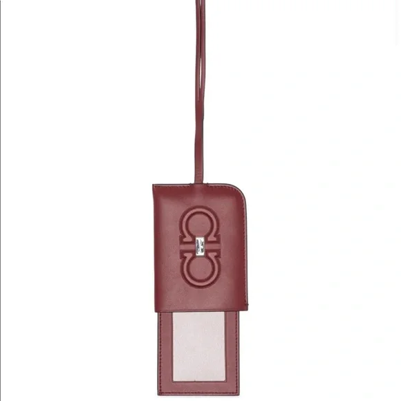 Salvatore Ferragamo Accessories Nwt Salvatore Ferragamo Firenze Logo Leather Luggage Tag Poshmark